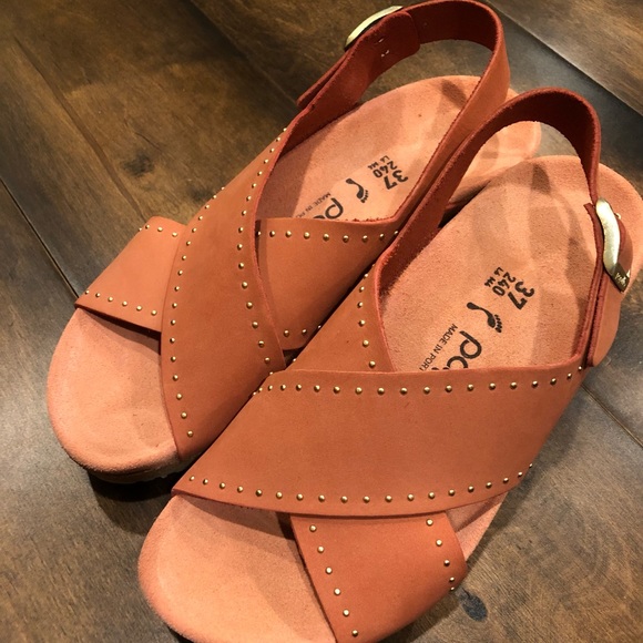 Birkenstock Samira Rivets wedges sandals NWOT - Picture 2 of 16